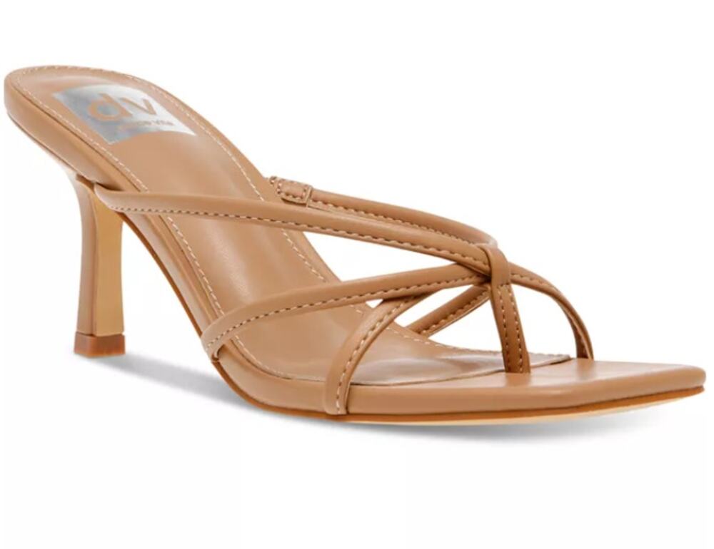 Dv Dolce Vita Shoes Women's Size 9.5 Brown Zini Strappy Thong Heel Sandals Box